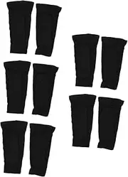 Happyyami 5sets Comfortable Calf Stockings for Adults Breathable Calf Socks Shin Guard Sleeves for Soccer Basketball 2pcs*5