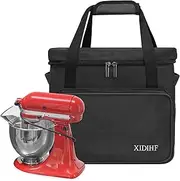 [XIDIHF] Stand Mixer Carrying Bag for KitchenAid 4.5-5 Quart Mixers, Storage Bag with Extra Accessory Pockets – Black