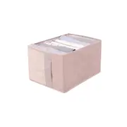 Color Matching Clothing Storage Box Home Storage Folding Storage Box Drawer Clothing Storage Box 7 Grids 37*25cm Pink
