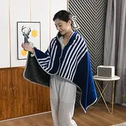 [SUOYUANJIE] Wheelchair Blanket,Shawl Scarf Double Warmer Wearable Blanket with Sleeves, Super Soft for Adult Women Men