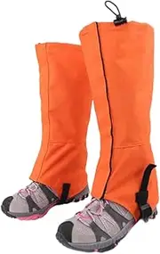 Snow Gaiters Outdoor Mountaineering Leg Gaiters Hiking Boot Snow Gaiters Adjustable Snow Boot Gaiters Leg Gaiters,TPU Buckle Strap,for Snowshoeing Hiking Mountaineering