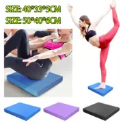 1/2X TPE Foam Balance Pad Yoga Exercise Mat Non-slip Fitness Stability Training