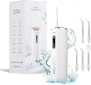 Water Dental Flosser, Portable Cordless Oral Irrigator 300ML Rechargeable Travel Irrigation Cleaner IPX7 Waterproof Electric Waterflosser Flossing Machine for Teeth Cleaning
