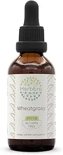 Wheatgrass B60 Alcohol-Free Herbal Extract Tincture, Organic Wheatgrass (Triticum aestivum) Dried Leaf (2 fl oz)