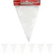 White Fabric Flag Banner (6.3m)