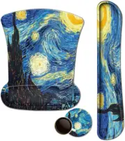 Mouse Pad with Wrist Support and Keyboard Wrist Rest Pad Set,Ergonomic Mouse Pad