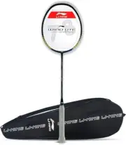 Li-Ning Wind Lite 900 Carbon Fibre Strung Badminton Racket with Full Cover (Blac
