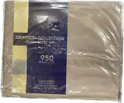 AQ Textiles Grayson 950 Thread Count Cotton Blend 4-Pc. Sheet Set - QUEEN - Gray