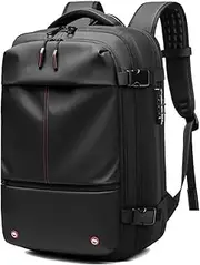 [Generic] Easy Vac Pack Backpack with Vacuum Pump - 60L Air Travel Airbag Backpack (Black)