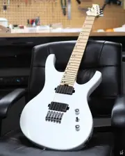 Halo Octavia WIDE NECK (48.5mm) Electric Guitar, EMG Pickups - White