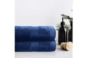 Bedding King 100% Pure Organic Cotton Bath Sheet - Navy Blue