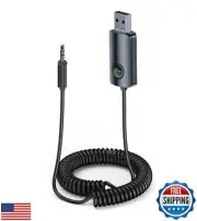 KAIY Bluetooth Aux Adapter for Car, AUX to Bluetooth 5.3 Receiver Hands-Free