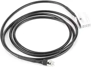 Audio Input Adapter Cable, 3.5mm/0.1in AUX Audio Music Input Adapter Cable Cord Plastic Metal Meterial for W203 W209