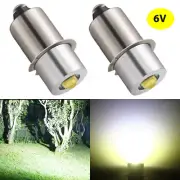 2Pcs Maglite Cell Flashlight Torches Bike Light Bulbs P13.5S Mag Light AC DC 6V