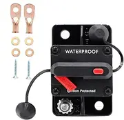 Audio Circuit Breaker | Manual Reset 12v-48v Dc for Car Audio System Protection,Waterproof Automotive Protection Switches for Marine, Truck