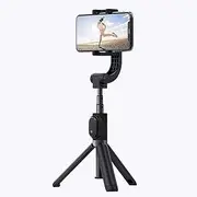 Smartphone Gimbal Stabilizer, 3-Axis Phone Gimbal, Built-in Extension Rod, Portable and Foldable, with ShotGuides, Stabilizer, Video