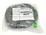 Adsens KM84R-PVC-10M Cable 4-Pin M8 Female Inline Grey 10M LOT OF 5