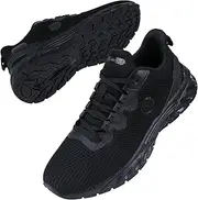 [Minbei] Women's Trainers, Air Cushion Indoor Shoes, Breathable Outdoor Fitness Shoes, Women's Sports Shoes, Flat Running Shoes, Laces, 35-44 EU