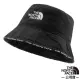 【美國 The North Face】中性款 Cypress Bucket WindWall 輕量防風遮陽登山健行撞色圓盤帽.休閒漁夫帽.非Mummut_3VVK-JK3 黑 N