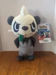 Tomy Pokemon PANCHAM Panda Bear Plush Stuffed Toy 8"