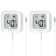 Goveelife Freezer Thermometer Alarm 2 Pack, Smart Bluetooth Temperature Monitor