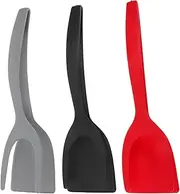 Barbecue Spatula Tongs 3pcs Set Heat Resistant Cooking Tong for Steak Fish Wok Pasta Kitchen Essential