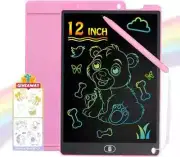 2 Pack 12 Inch LCD Writing Tablet for Kids,Colorful Doodle Board Toddler,Erasabl
