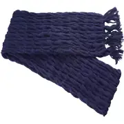Hand Knit 100% Baby Alpaca Scarf ~ Unisex, Purple