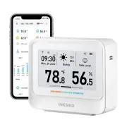 Rechargeable Weather Station Sensor with Monthly Data Storage & App Monitoring