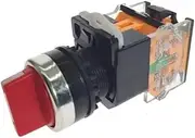 KLVN 22mm Selector Knob Rotary Switch Self-Locking 2NO 1NO1NC 2 3 Position DPST 10A 400V Power Switch ON/Off Red Green Black(Red-Short,On-Off)
