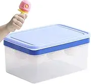 Ice Cream Mold | Ice Snack Maker with Lid and Container | Reusable Mould, Double Layer Container for Homemade Dessert Kitchen Freezer