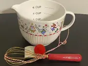 Southern Living Holiday Mixing Bowl & Whisk Set 12 Days Of Christmas