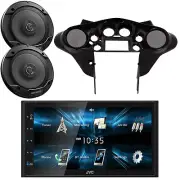 JVC KW-M150BT 2-DIN Bluetooth Receiver W/Kit, 2x 6.5" 300W Max 2-Way Speakers