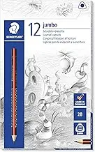 STAEDTLER 1285-1 VE Jumbo Grip, Smooth and Easy 2B Jumbo Triangular Graphite Lead Pencil Box 12 Pieces, (10432)