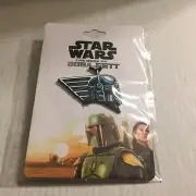 NEW Star Wars The Book of Boba Fett Chrome Helmet 1.5'' x 1.25'' Enamel Pin