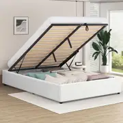 ALFORDSON Bed Frame Queen Double King Single Gas Lift Storage Foundation Boucle