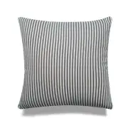 Vintage Ticking Black Stripes With Microgel Feather-Like Insert Pillow