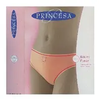 在飛比找Yahoo!奇摩拍賣優惠-【西班牙 PRINCESA】(4373)女童純綿淺橘內褲 (