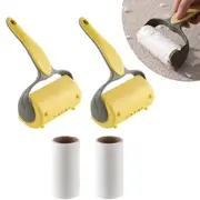 Lint Rollers with 2 Handles and 2 Sticky Refills Hair Remover for Clothes