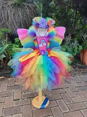 Rainbow tutu - Sparkly Rainbow Tutu Dress - Baby Rainbow Dress