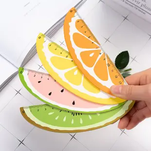 創意新鮮水果形狀木製尺學生 15cm 學習繪畫文具