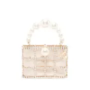 [Rosantica] Rosantica Holli Faux Pearl-embellished Mini Bag ONE SIZE GOLD