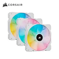 在飛比找Yahoo奇摩購物中心優惠-海盜船 CORSAIR SP120 RGB ELITE 白色