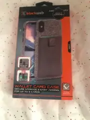 NEW Blackweb Samsung Galaxy Note 8 Wallet Card Holder Phone Case Gray Free Ship