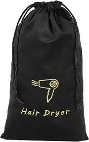 BATHVEVE Portable Hair Dryer Storage Bag Drawstring Design Pouch for Travel Durable Material for Hair Dryer Organization and Easy Closure