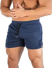 [sandbank] Men's 5" Gym Workout Short,Quick Dry Active Running Bodybuilding Shorts with Pockets