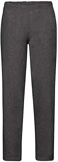 [Fruit of the Loom] Mens Open Hem Jog Pants/Jogging Bottoms (UK Size: 2XL) (Dark Heather)