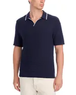 Madewell Regular Fit Tipped Johnny Collar Mesh Polo