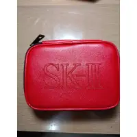 在飛比找蝦皮購物優惠-SK-II 紅色皮革化妝包