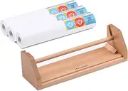 MEEDEN Tabletop Paper Roll Dispenser - Beech Wood Kids Easel with 3 Paper Rolls (12" x 75ft) - Portable Easel for Kids to Doodle, Drawing, Art, Craft